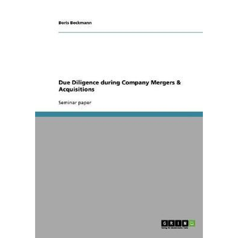 预订Due Diligence during Company Mergers & Acquisitions