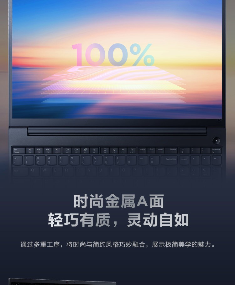 联想ThinkPad E15 2021款 （00CD）15.6英寸轻薄窄边框商务办公游戏笔记本电脑 标配：i5-1135G7 8G  512GB固态 FHD Win10 人脸识别