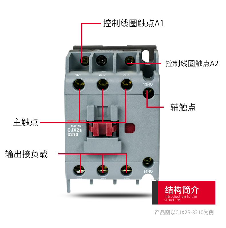 德力西电气 交流接触器 cjx2s-3210 3201 接触器32a 接触式继电器