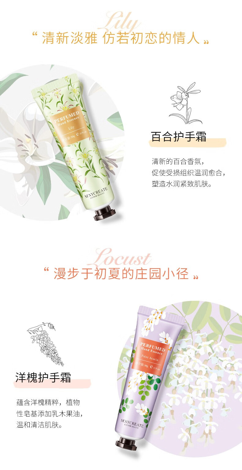 健美创研健美创研手霜女补水保湿防干裂秋冬滋润男女小支便携装 植物精华手霜10支装新老包装随机
