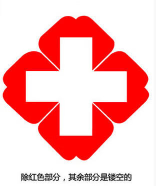 红十字贴纸 急救标识贴 医院诊所药店救护车药箱pvc贴纸 乳白色 小