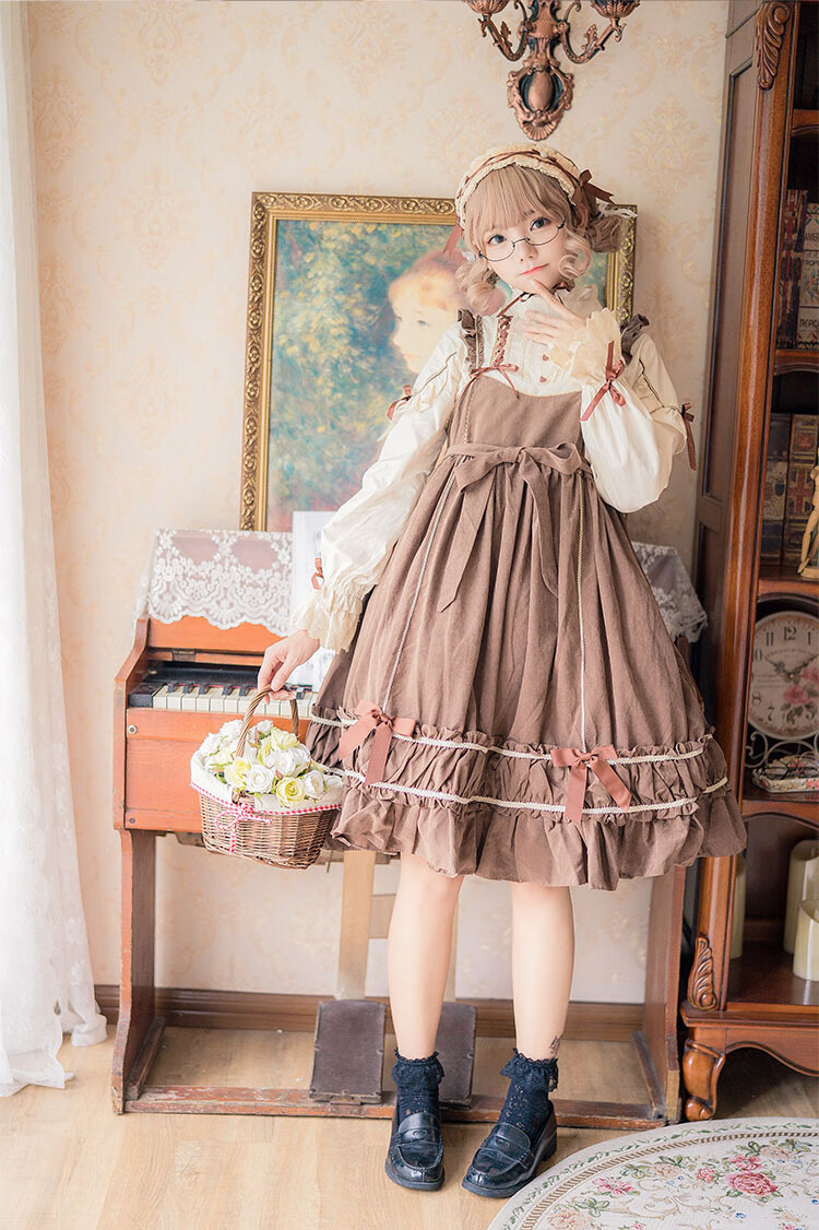 儿童洛丽塔洋装洛丽塔洋装日常lolita裙op人形师jsk吊带连衣裙日系