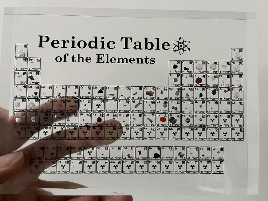 法漫玫节毕业季高中化学元素周期表元素实物摆件实体卡片墙周边标本