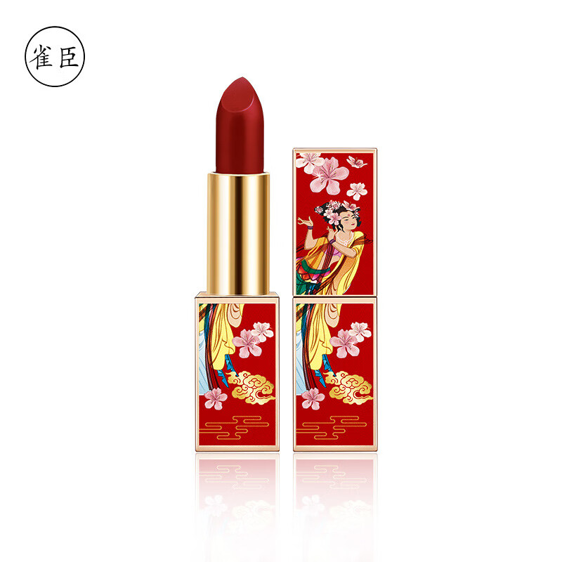 美宝格（MEIBAOGE）复古中国风雕花口红套装礼盒哑光防水持妆不易脱色小辣椒女学生 中国风口红礼盒（7支）
