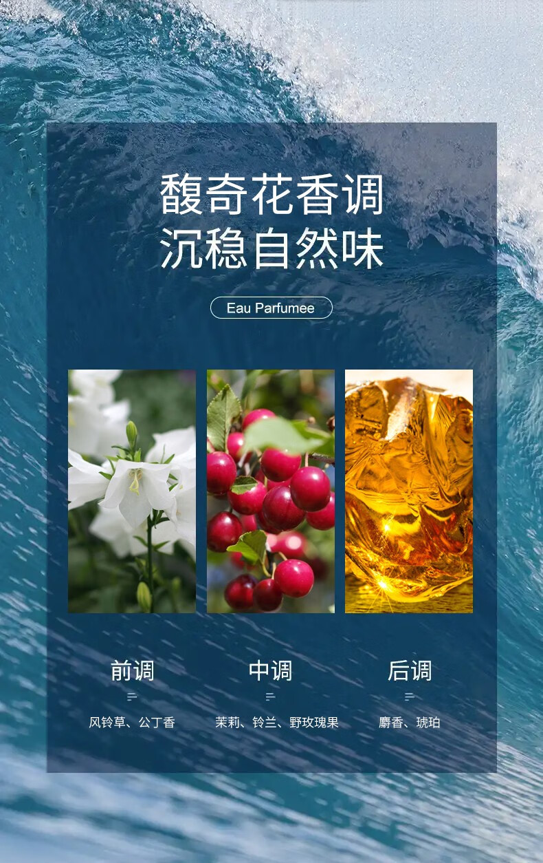 SLYCOCO 幻彩流沙金女士香水淡香少女清新鎏金香水法国香水礼盒送女友 牛奶小姐流沙香水*1瓶.