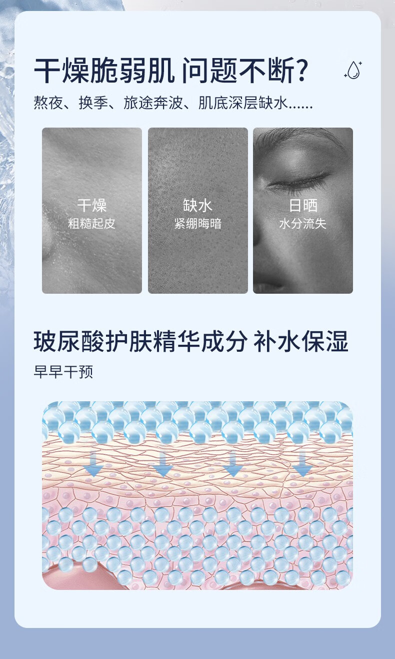 茗希芝【一元一片】面膜玻尿酸亮肤保湿补水滋润润肤轻薄清洁靓肤通用 10片【不送，到手10片】