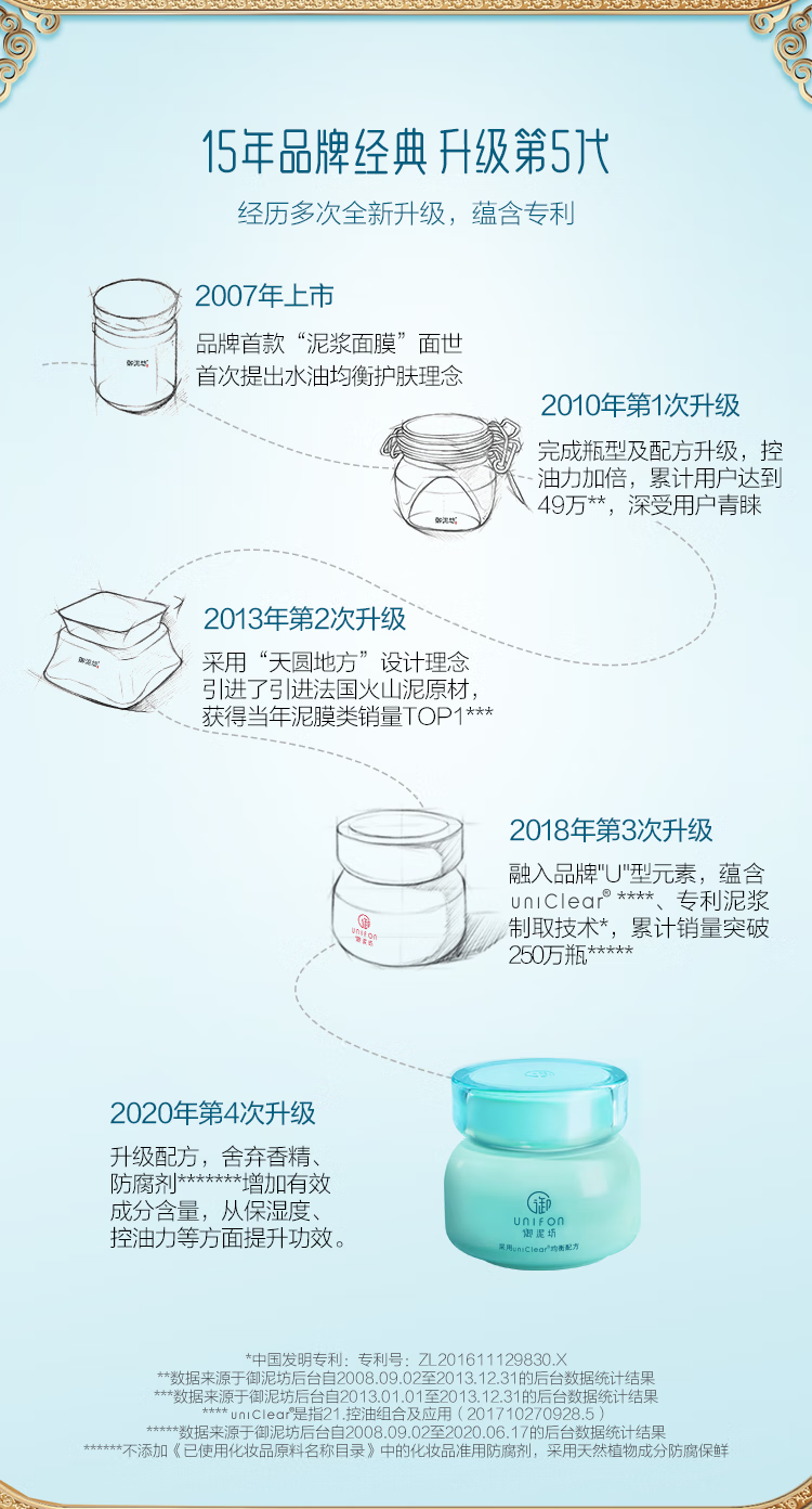 御泥坊清爽平衡泥浆面膜90ml氨基酸泥膜深层清洁去黑头细致毛孔清洁面膜 正装90ml