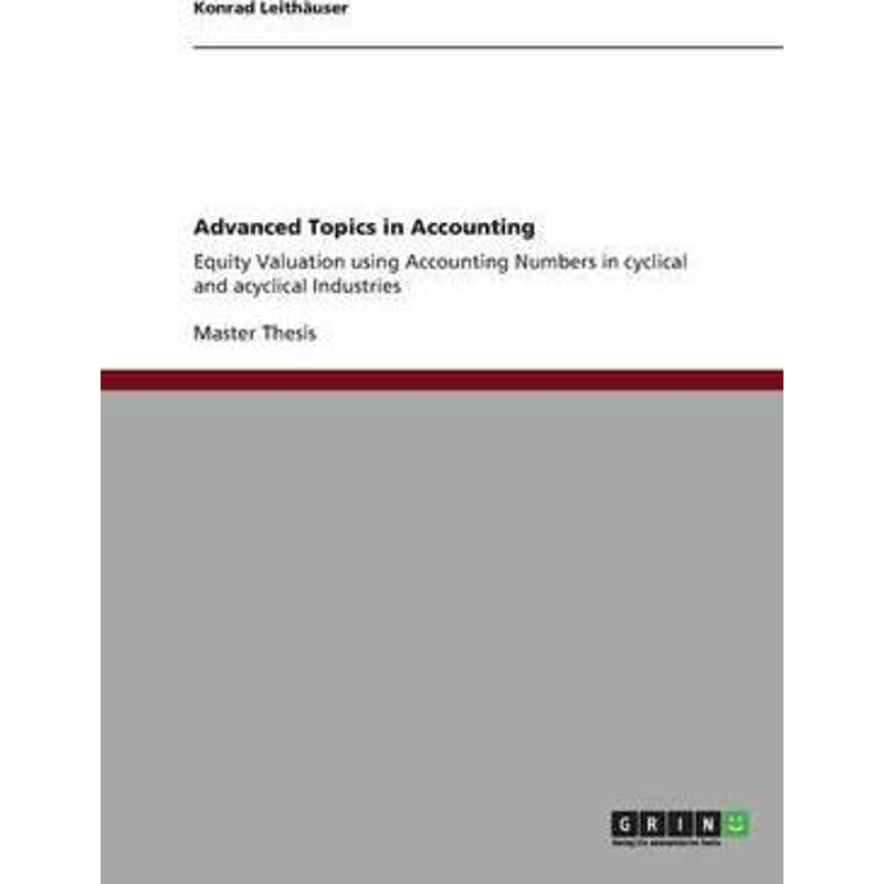 按需印刷Advanced Topics in Accounting[9783640822201]