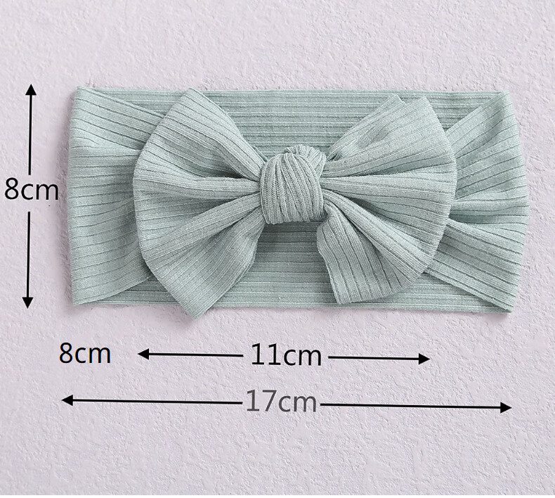 4，兒童發飾蝴蝶結頭飾嬰兒發帶手工坑條護囟門寶寶頭帶 #21