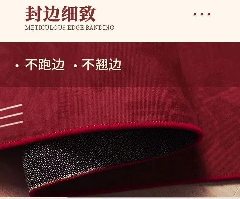 乐贝净【开门红地垫】2023兔年地毯开门红地垫新年美妆工具脚垫字广告 【兔年地垫】款式随机1张  中号40cm*60cm