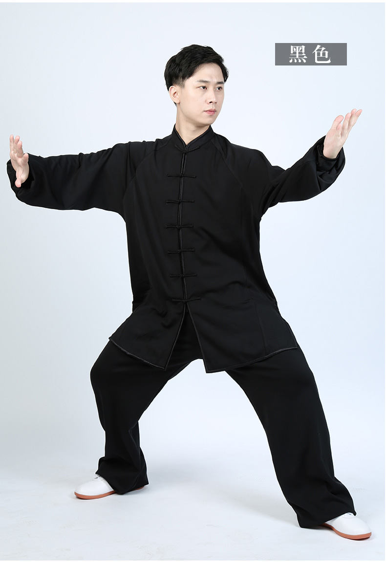 ξ【商场同款】武极堂秋冬太极服女加厚保暖牛奶丝加绒男冬季拳2019
