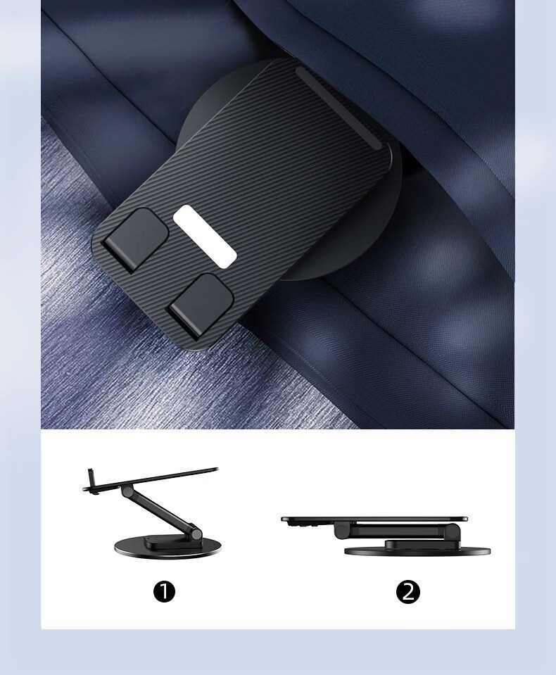 话语桌面ipad支手机通用平板支撑架便携360度美妆工具 颜色随机