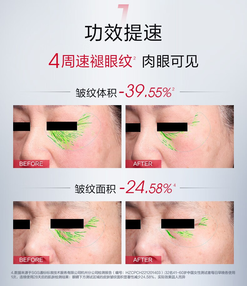 珀莱雅红宝石冰陀螺眼霜2.0 淡化细纹紧致精华眼霜 护肤品生日礼物20g 【现货速达】红宝石眼霜20g