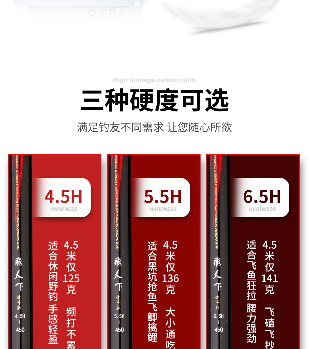 名人堂渔具飞天下速斗版鲤鱼竿综合竿台钓竿28调手竿钓鱼竿渔具55h39