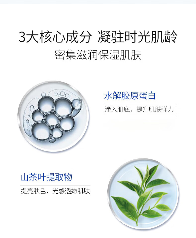 一枝春（OneSpring）USP胶原蛋白多肽莹润走珠按摩眼霜熬夜眼袋保湿补水眼霜