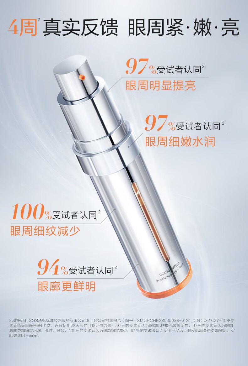 珀莱雅双抗眼霜淡化眼圈细纹提拉紧致抗皱滋润弹润透亮护肤品礼物 双抗眼霜20ml