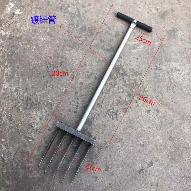 翻土神器人工翻土神器家用松土耙子种植工具农用开荒翻地钢叉深翻器