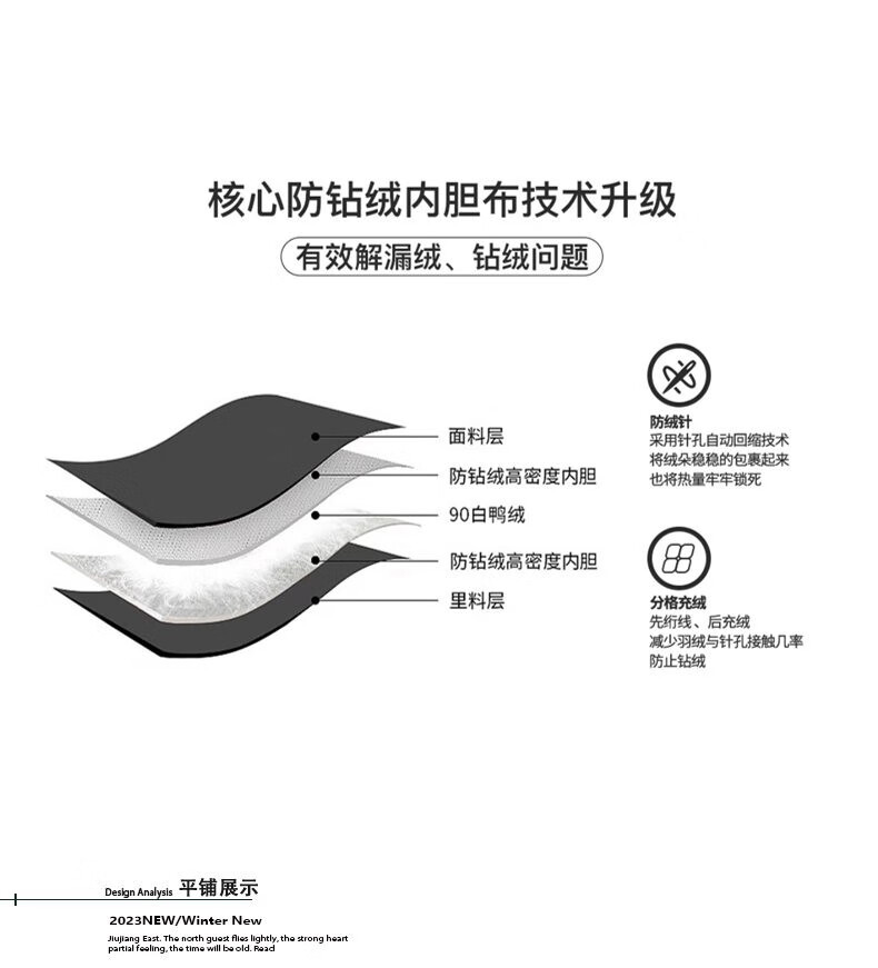 型曼冬季新款加厚保暖连帽羽绒服男宽松外套羽绒冬装男潮面包加大码冬装羽绒外套男潮面包服 黑色 M详情图片5