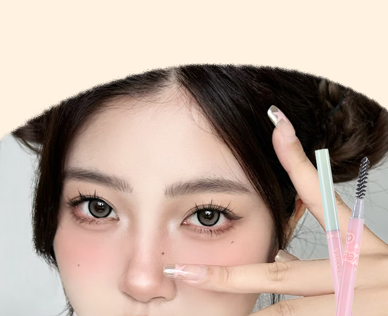 唯资（VEECCI）极细眉笔菱形防水持久防汗不易脱色女初学者平价毛流速绘纤细眉笔 02#灰棕【菱形】