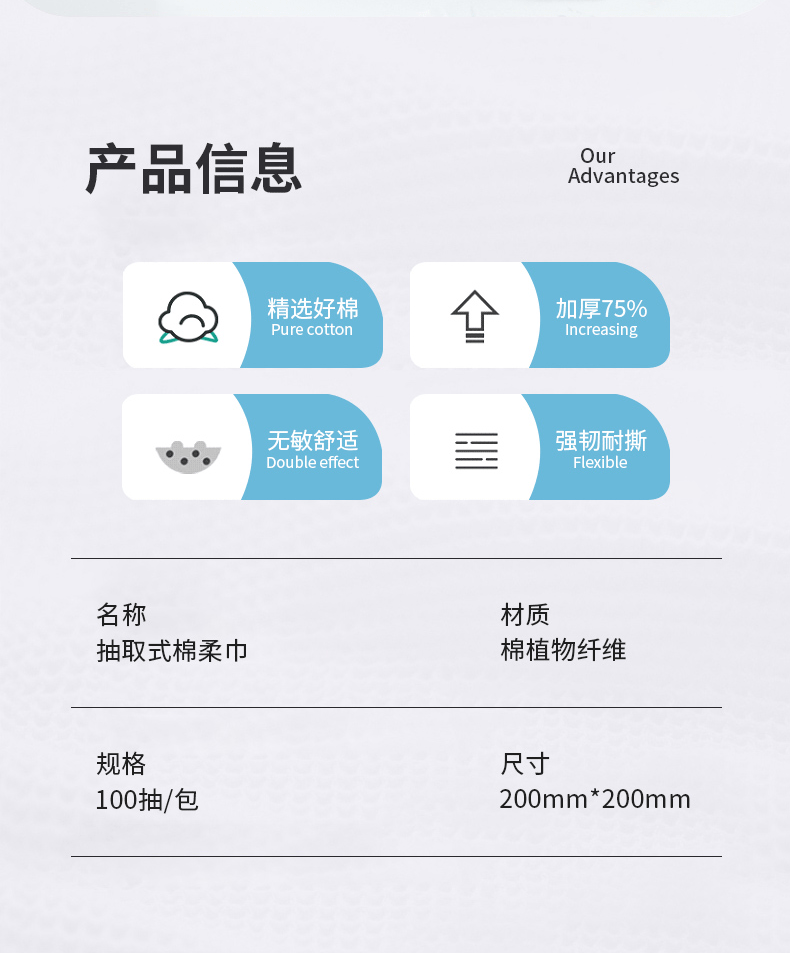 一次性洗脸巾加厚加大纯棉洁面巾棉柔巾抽取式便捷装美容院脸部清洁干湿两用擦脸巾珍珠纹卸妆巾 新品国潮【12包装 共600抽】每包50抽珍珠纹