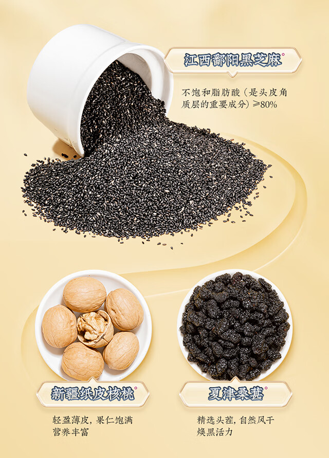 秦老太黑芝麻糊核桃桑葚粉黑豆粉黑米早餐代餐加餐冲饮五谷500g