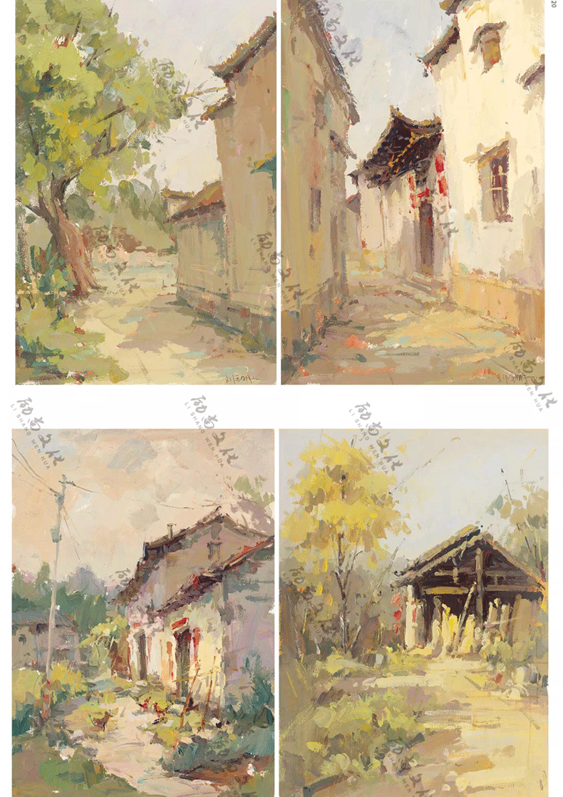 画杭州色彩风景临摹范本美术联考基础课本风景户外写生绘画色调入门