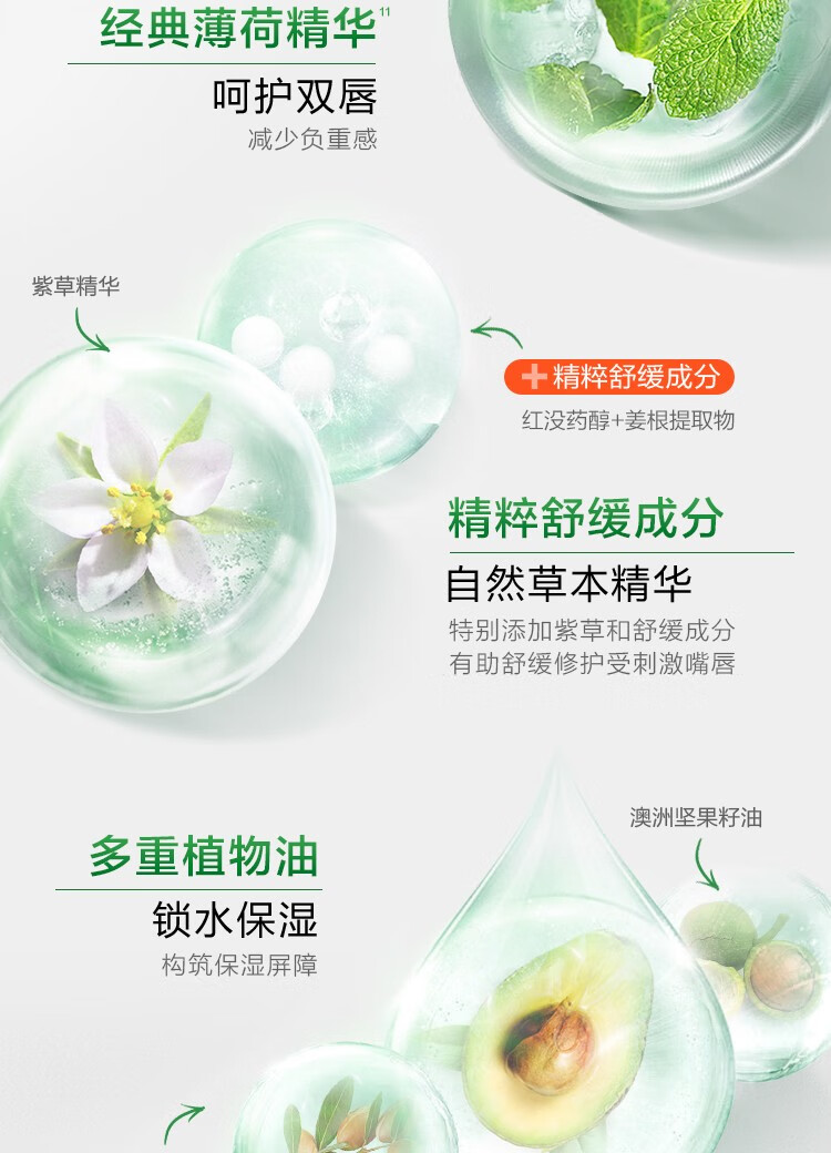 曼秀雷敦唇膏男润唇膏补水保湿冬天防晒男生滋润薄荷 【百年经典】薄荷单支装3.5g