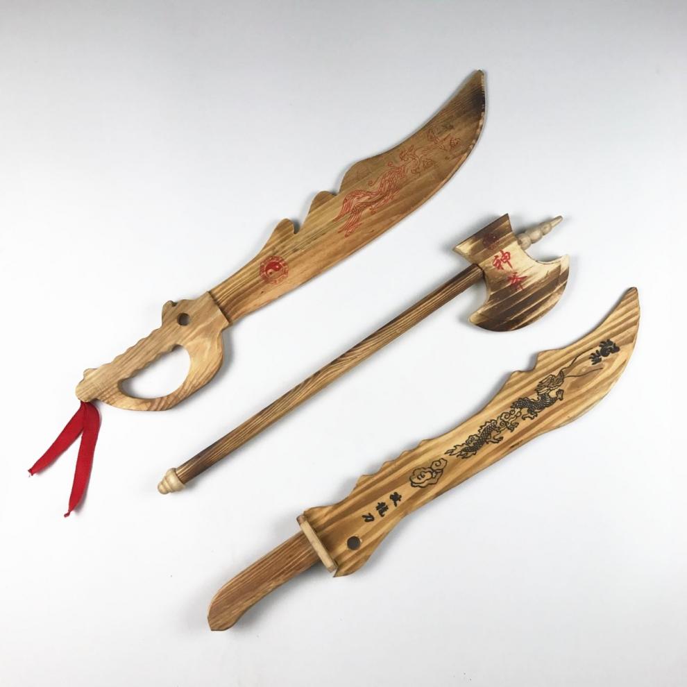 2020新款木质刀剑红军大刀玩具刀儿童木刀竹剑木剑刀