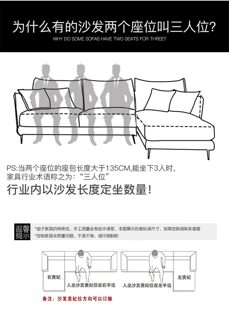 皇家公馆 沙发科技布沙发意式大小户型客厅L型网红布艺沙发组合套装家具 双扶手单人位【130*105*95cm】 乳胶颗粒座包+鹅绒靠包+舒适柔软