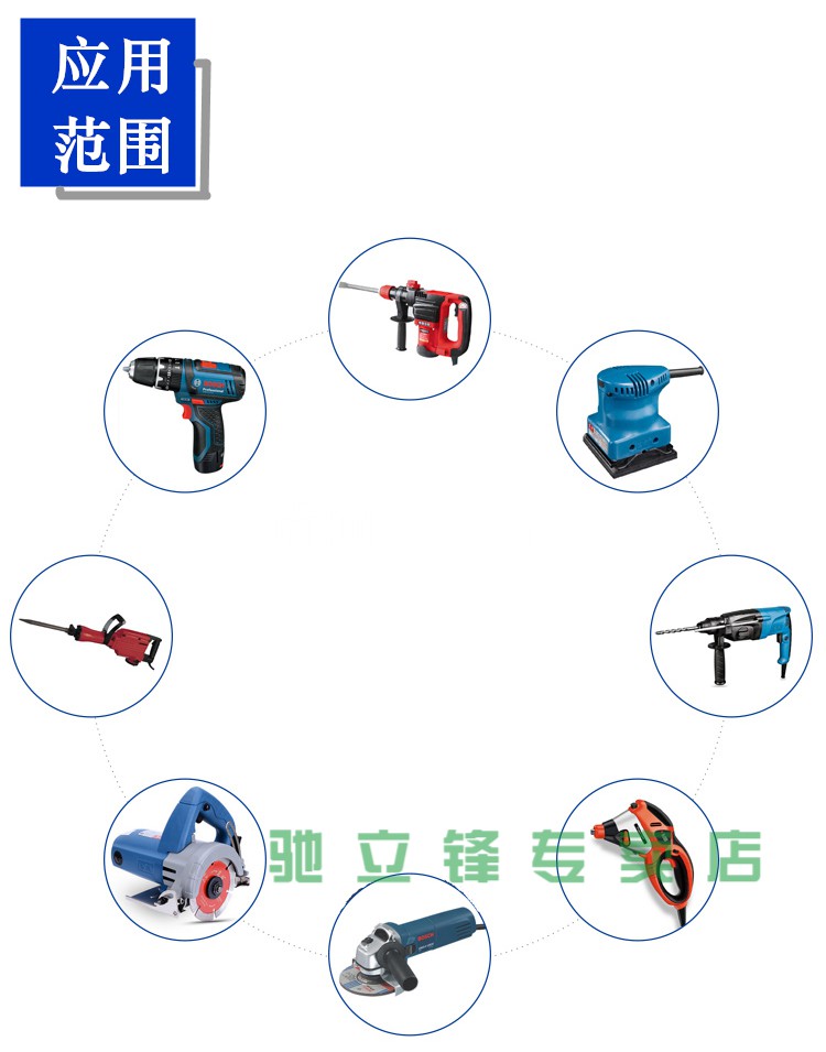 电锤电钻切割机角磨机电动工具吹风机电源线2m两芯带插头软护套线2芯