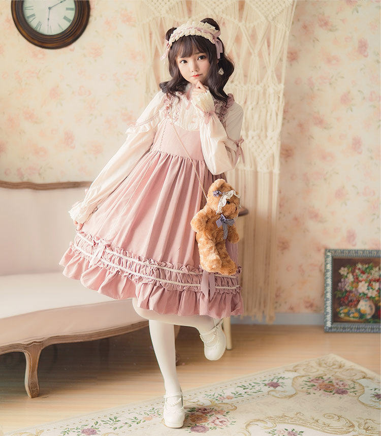 儿童洛丽塔洋装洛丽塔洋装日常lolita裙op人形师jsk吊带连衣裙日系
