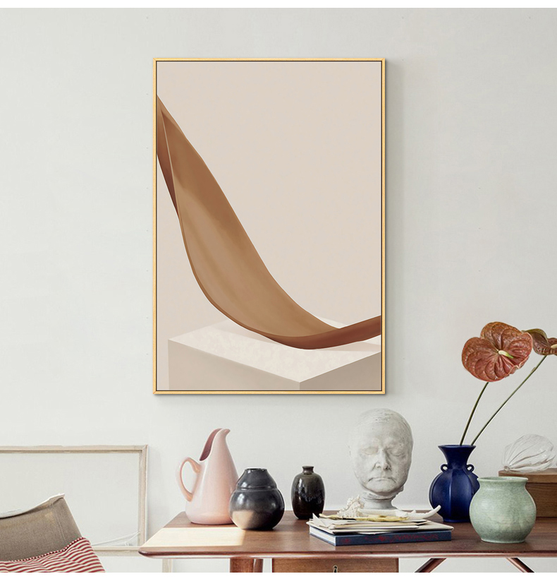 绿客 客厅装饰画北欧风格沙发背景墙挂画简约餐厅书房