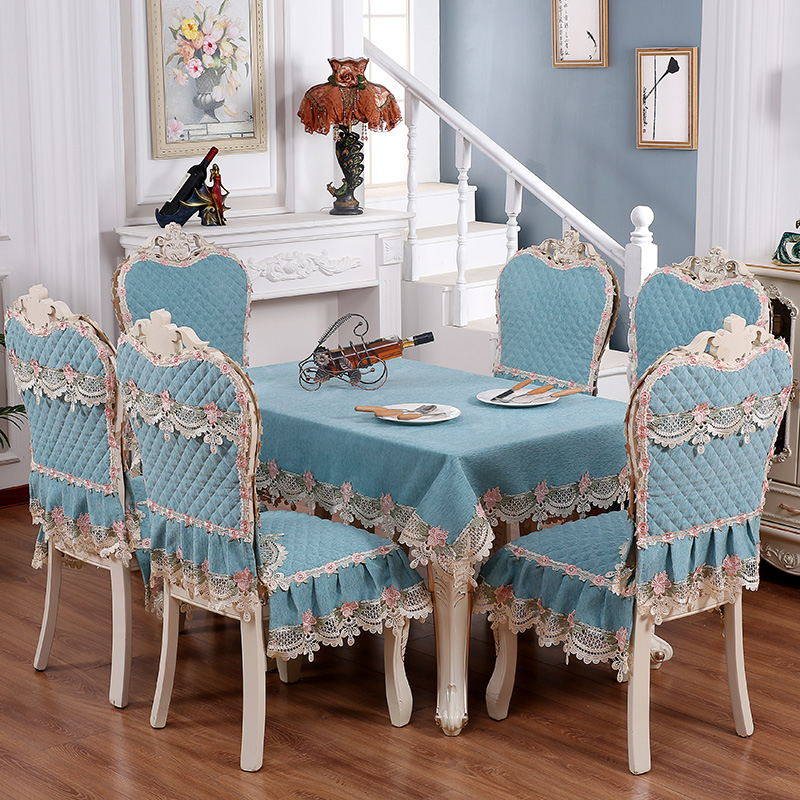欧式餐桌布椅垫椅套 家用凳子套餐椅套椅子套罩布艺套装简约现代 花絮