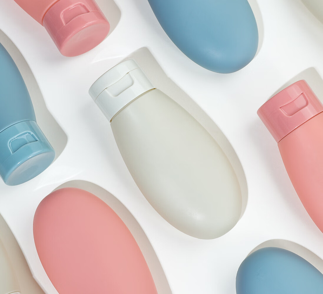 悦美时刻 INS北欧风化妆品分装瓶旅行套装软管挤压式乳液瓶洗发水沐浴露瓶 60mL*3(北欧色三件套）