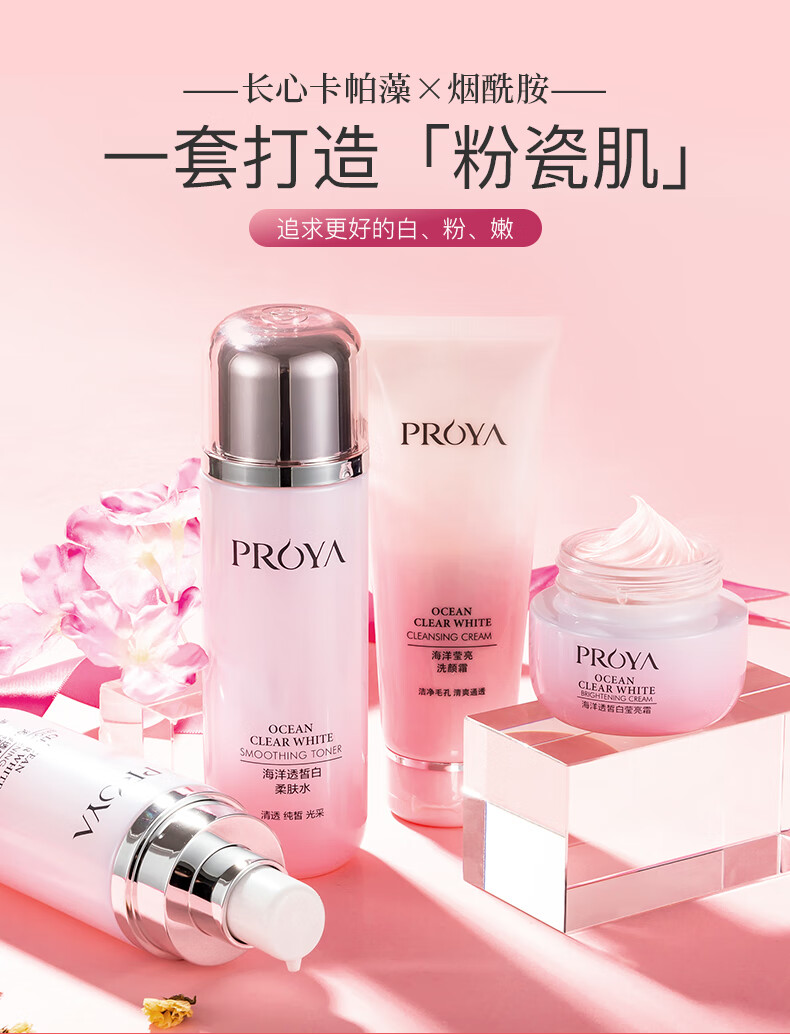 珀莱雅（PROYA）美白祛斑护肤品化妆品水乳套装全套护肤礼盒女补水保湿学生官网 ②日常滋养【洁+水+乳】