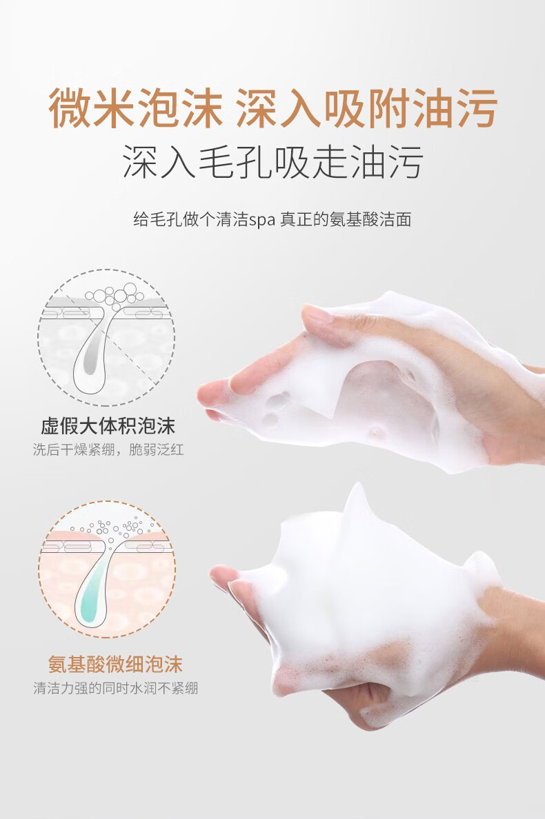LVK 氨基酸洁面慕斯 泡沫洗面奶净颜除螨控油深层清洁男女士洁面慕斯 【除螨净颜套餐】2洁面慕斯