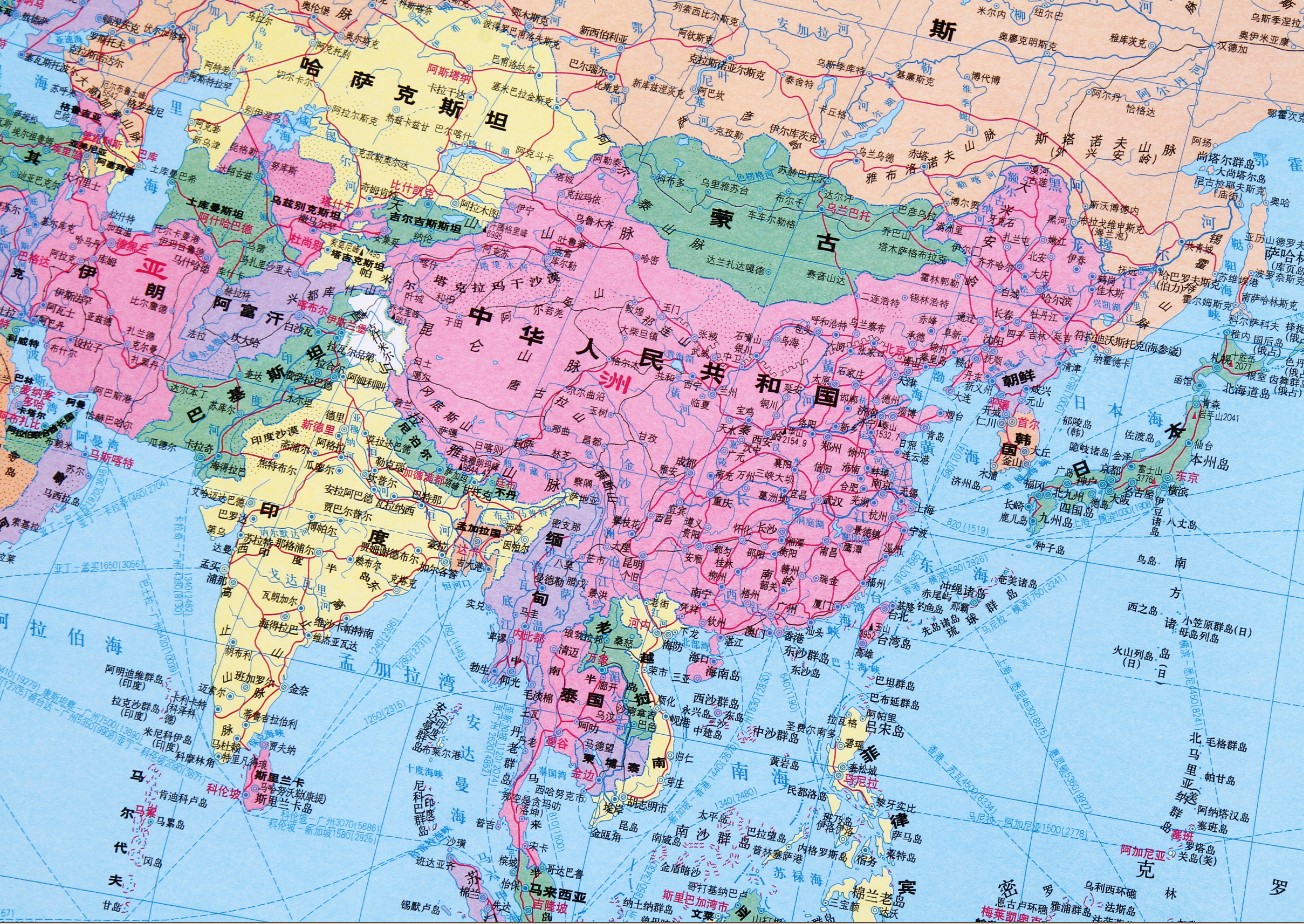 2019年中国世界地图覆膜防水挂图各省地图办公室装饰墙贴画 贵州 106*