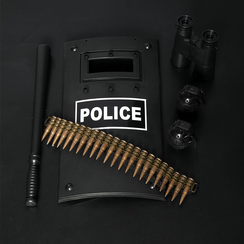特警盾牌儿童小警察盾牌玩具吃鸡套装声光cos特警装备战术头盔幼儿园