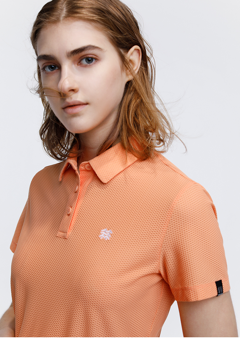 kolon sport/可隆户外t恤 女子弹力速干polo衫短袖air