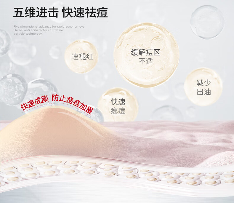 ning新加坡进口祛痘印修复淡化痘印痘坑收缩毛孔修复芦荟凝胶护肤品 【养成无痘肌】祛痘凝露50g*2支