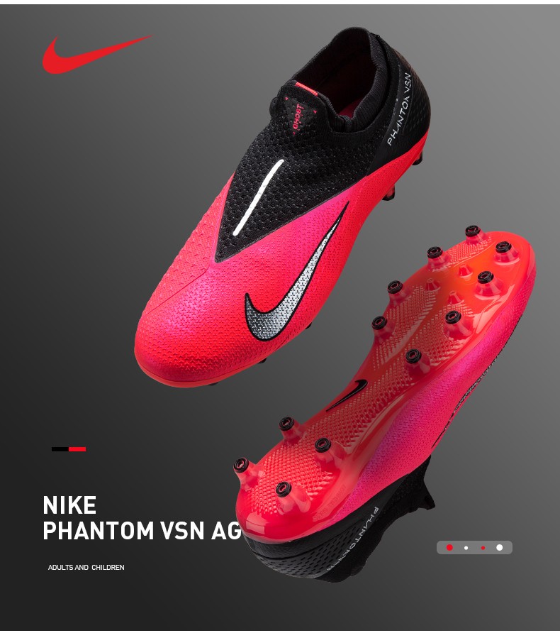 nike耐克暗煞phantom vsn 2 ag-pro短钉人工草高帮足球鞋男 cd4161