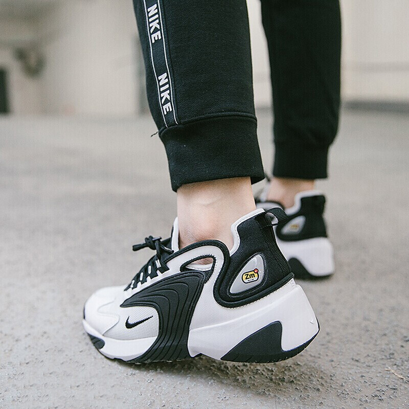 nike耐克女鞋2021秋冬季新款zoom 2k黑白复古老爹鞋运动休闲跑步鞋ao