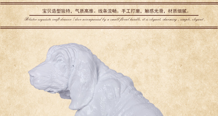 
                                        钜跃 美式乡村书立创意书房书柜办公室软装摆件小狗书挡复古家居装饰品 铜色一对                