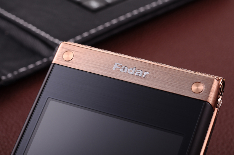 锋达通（Fadar）2014 电信3G智能翻盖老人手机 双模双待 金+咖啡