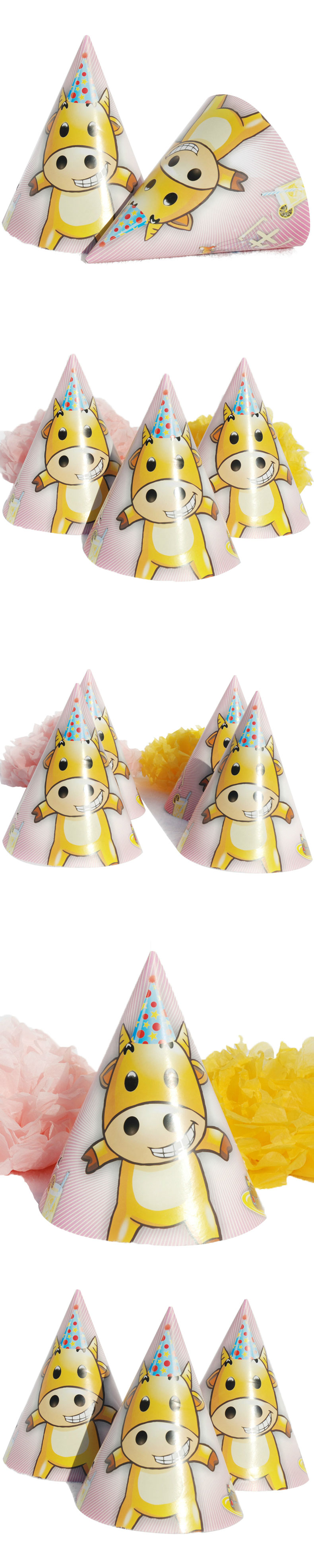 孩派HighParty生日派对用品//生日帽子//生日装扮//生肖牛圆锥帽1个