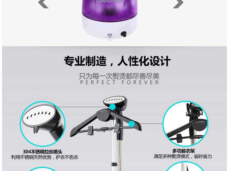 新款高品质家用挂烫机手持立式蒸汽挂烫机电熨斗 白色