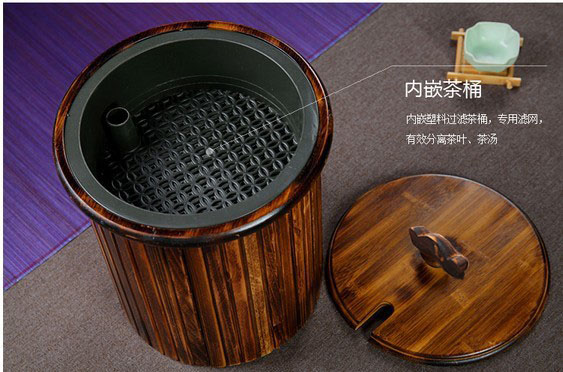 
                                        云品家居 竹制茶桶 茶叶垃圾桶茶水桶茶渣桶 茶道配件功夫茶具                