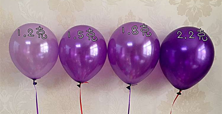 纳丽雅加厚圆形珠光拱门气球 结婚庆用品装饰生日婚房布置气球 花色 120克混色100个