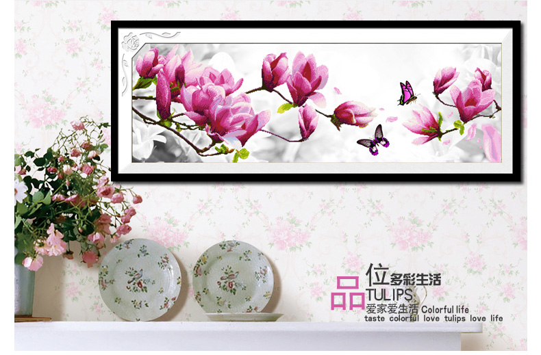 
                                        宜家绣艺 十字绣客厅新款5d钻石画满钻卧室 十字绣钻石绣客厅系列大幅 5D版钻石画--100x37厘米  新手推荐                
