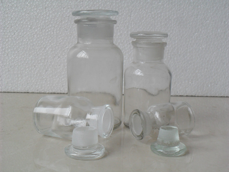 透明广口试剂瓶 化学瓶子实验室磨口密封玻璃瓶小药瓶hm 250毫升棕色